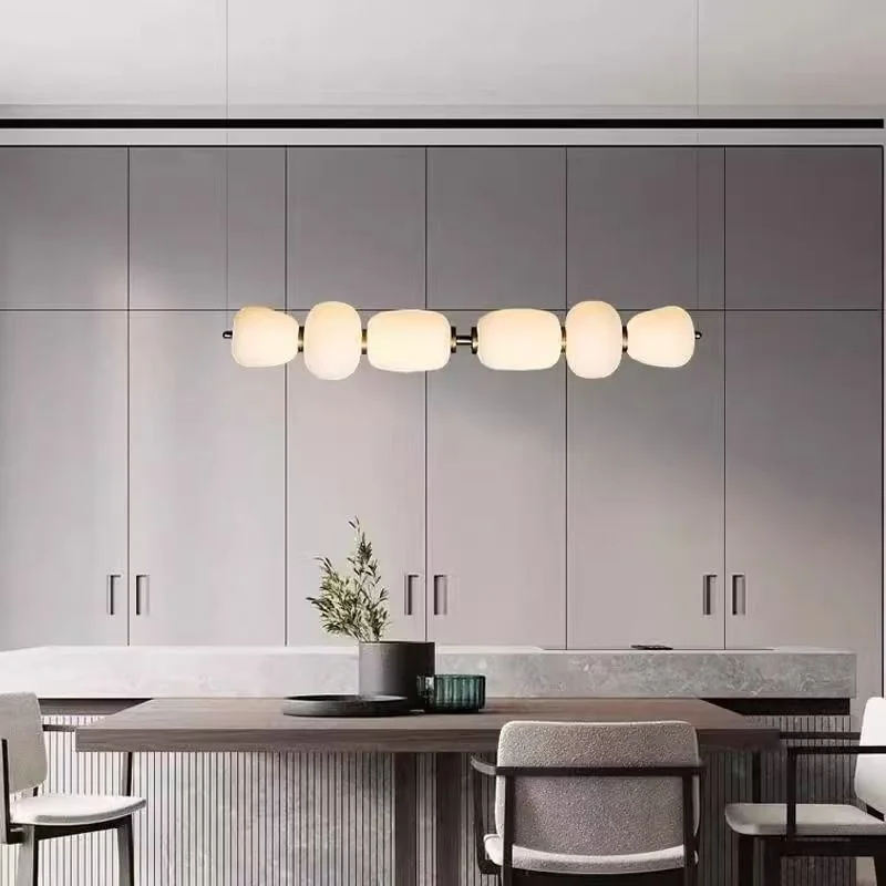Modern Minimalist Nordic Style Chandelier - Eye Protection Light for Dining Living Room Conference Creative Art Lighting