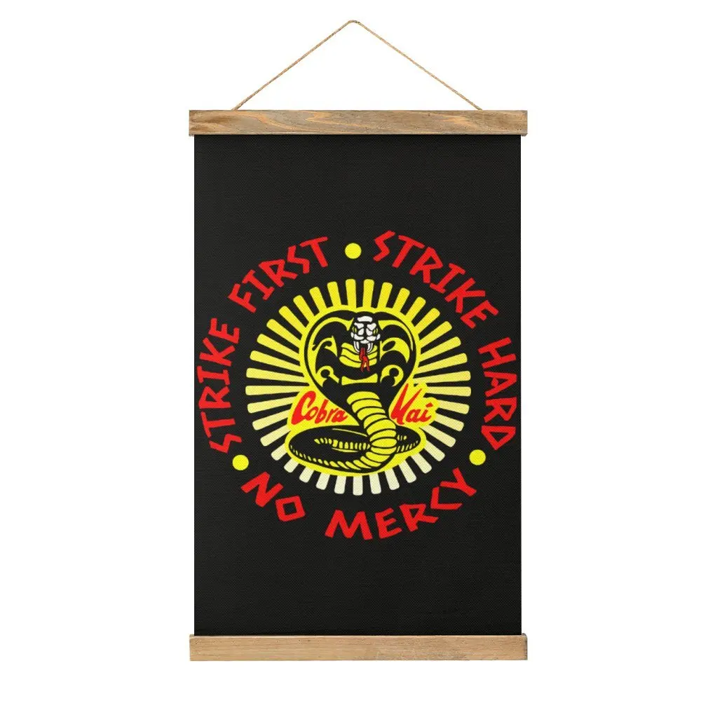 Cobra Kai Strike First Strike Hard No Mercy Mural Bedroom Picture Hanging Canvas Hanging Picture Unique Casual Style Hang Pictur