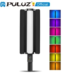 PULUZ 190 LEDs Photo Handheld Stick Light Adjustable Full Color RGB Fill Light with Optional Barndoor