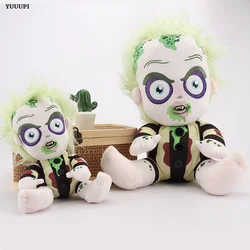 Beetlejuice 2 Plush Beetlejuice in Striped Suit Plush Funny Horror Game Peripheral Doll Halloween  Home Decor Kids Birthday Gift