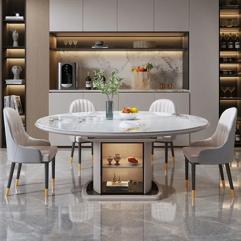 

Luxury Round Dining Table Round Marble Modern Living Room Dining Table Nordic Minimalist Mesas De Jantar Kitchen Furniture