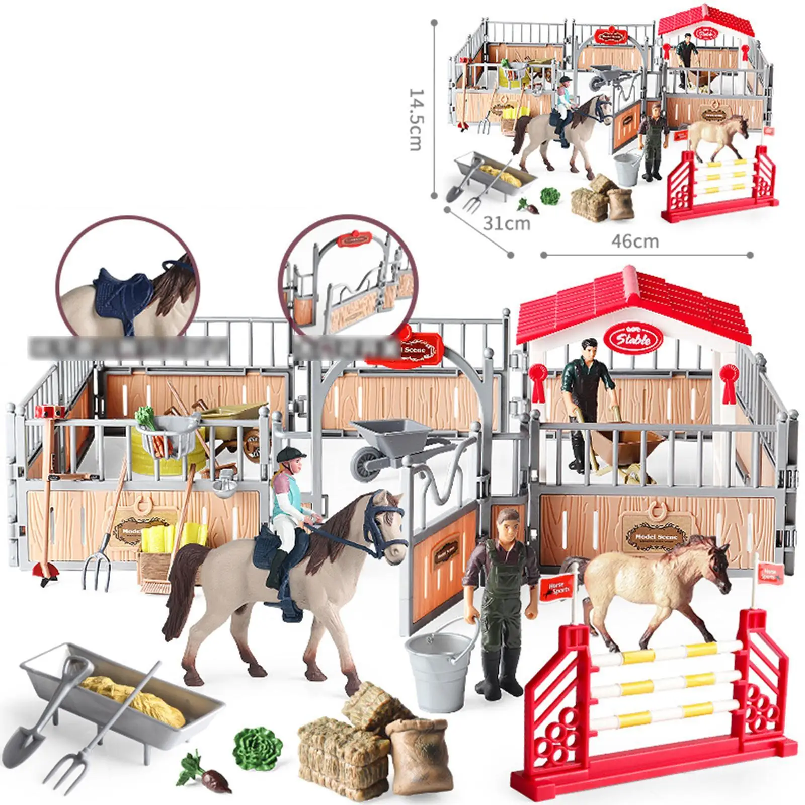 Horse and Horseman Playset Pretend Play for Boys Girls 3 4 5 6 7 Year Old