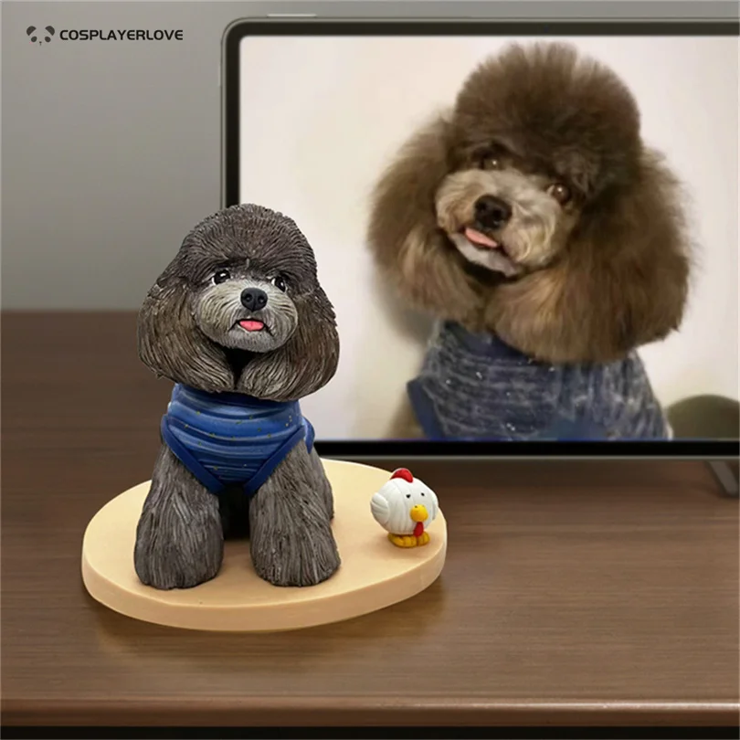 Personalización hecha a mano DIY foto mascotas accesorios de utilería estatua de yeso regalo de comemoración personalizado