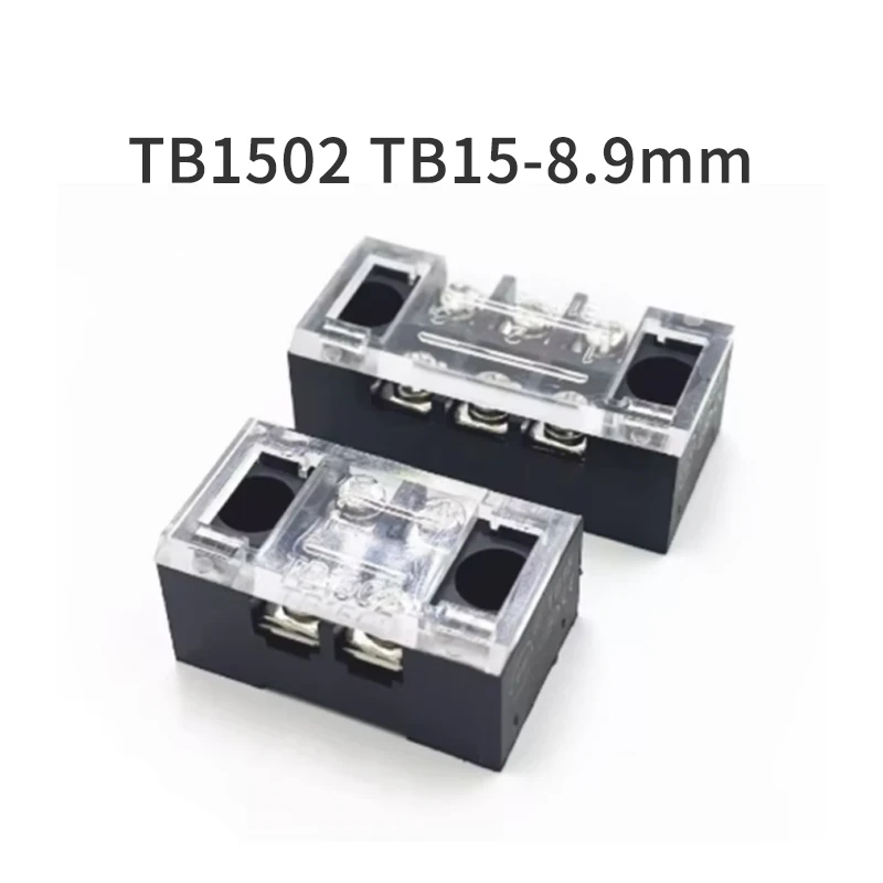 (1 Pcs) TB1502 TB15-8.9mm Terminal Block 32A 450V Wire Connector Fence Power Terminal Block 2P 3P 4P 5P 6P 7P 8P 9P 10P 11P 12P