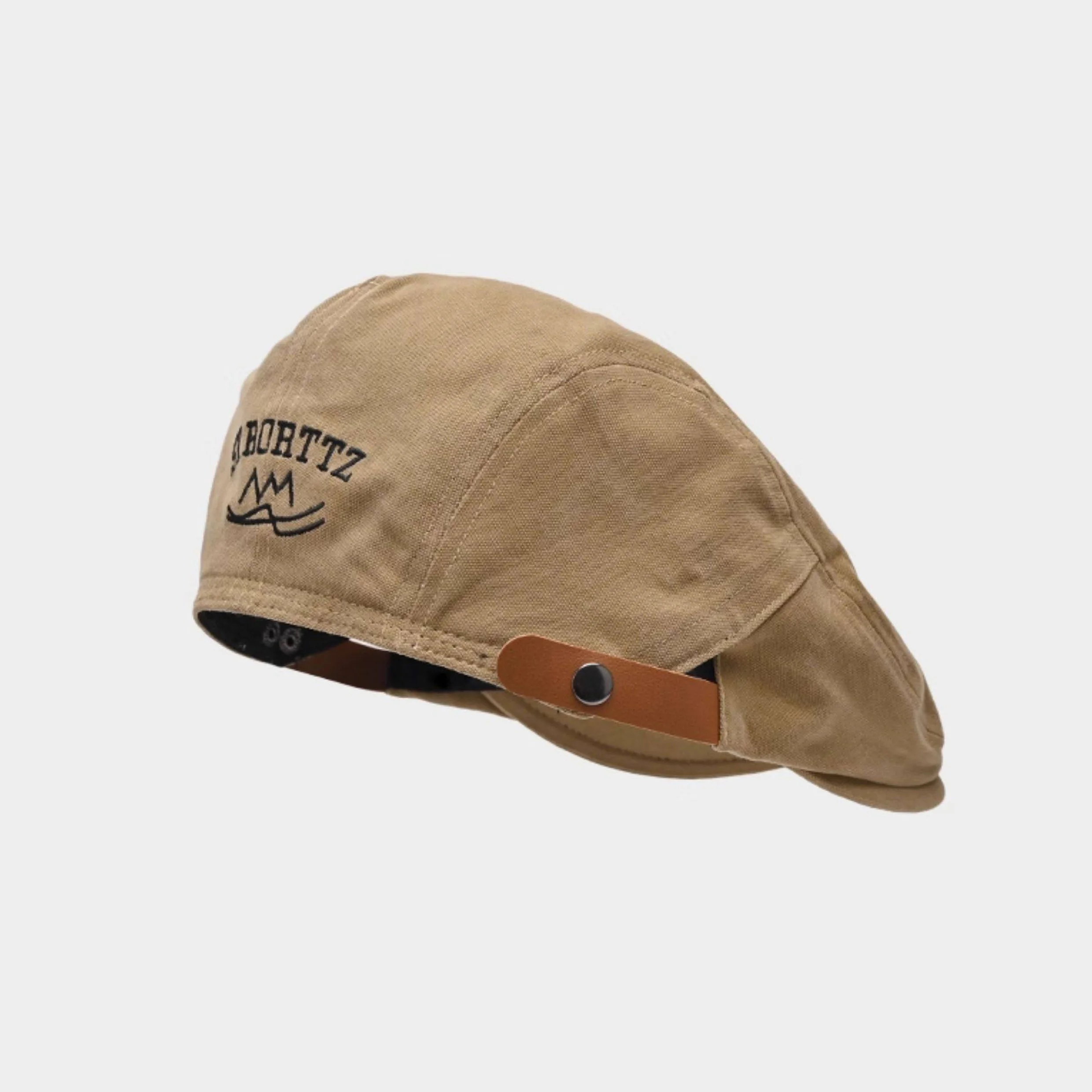 Reversible Retro Forward Cap, Unisex White Beret, Chic Painter Newsboy Hat, Face Slimming Versatile Casual Visor Hat