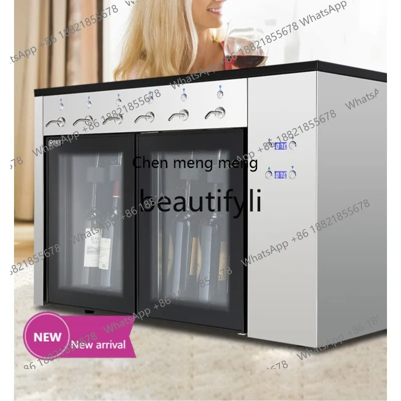 

x Stainless Steel Red Wine Dispenser Dual Temperature Commercial Intelligent Nitrogen Preservation Dispenserx