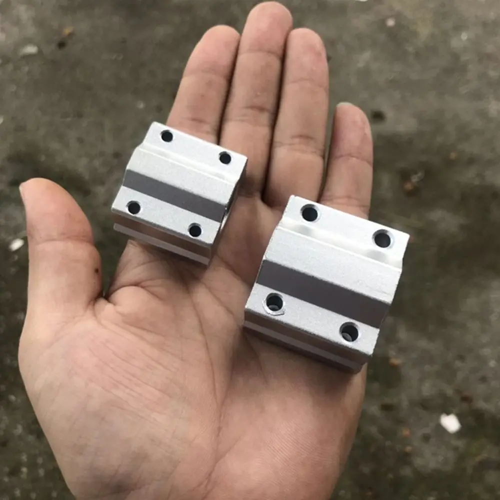 SCS8UU SCS10UU SCS12UU SCS16UU SCS20UU Linear Ball Bearing Aluminium Slide Bushing Block Linear Guild Rail Shaft CNC Router