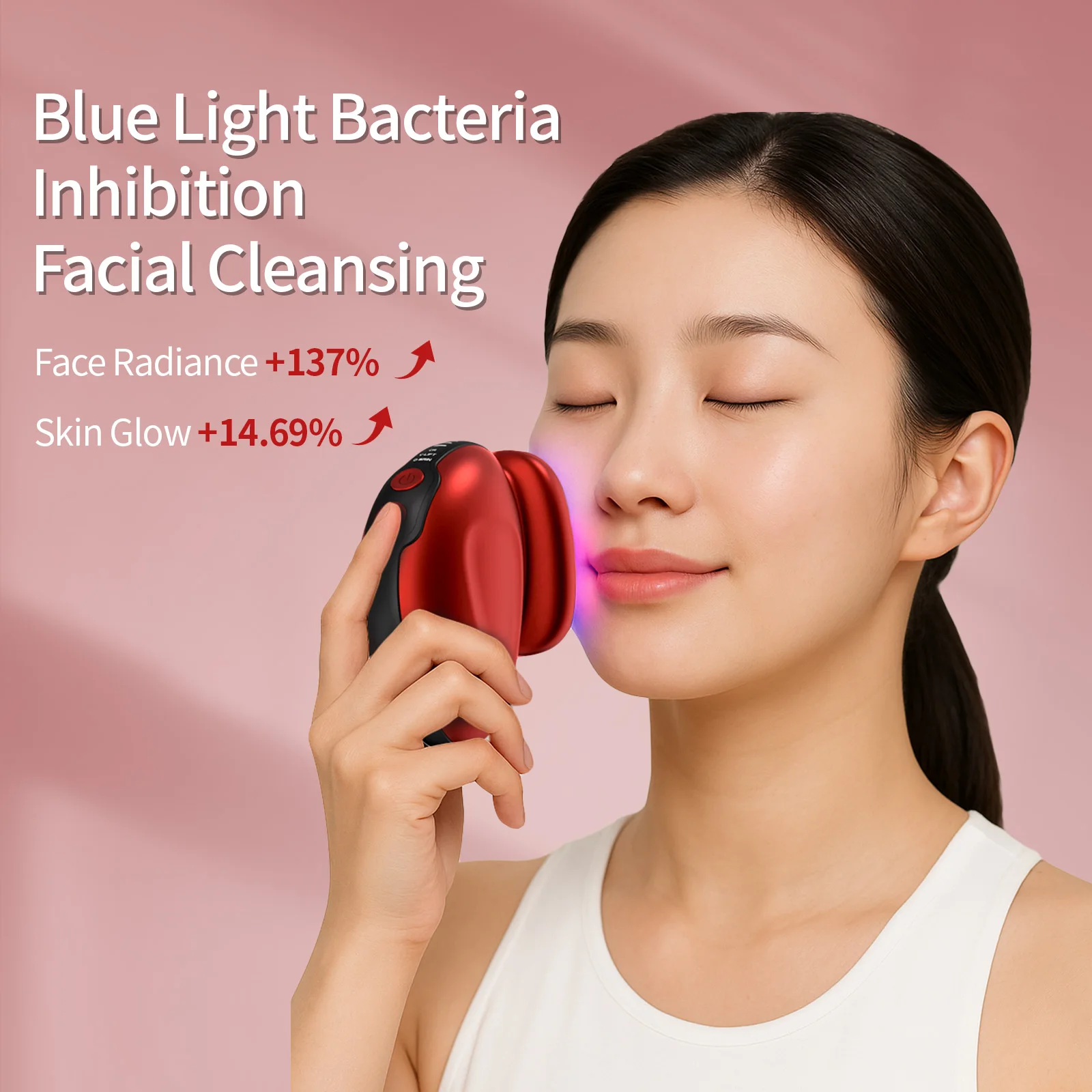 Esfoliante facciale portatile Lavatrice elettrica per il viso Scrub in silicone Detergente per pori Dispositivo per la pulizia del viso rotante