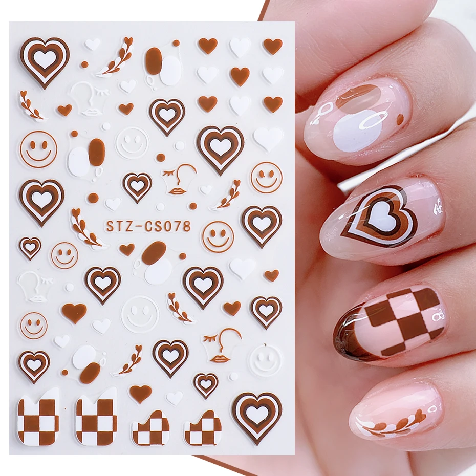 Unha Branca Com Marrom: Como Esses Adesivos de Unhas Minimais Transformaram Meu Estilo Diário