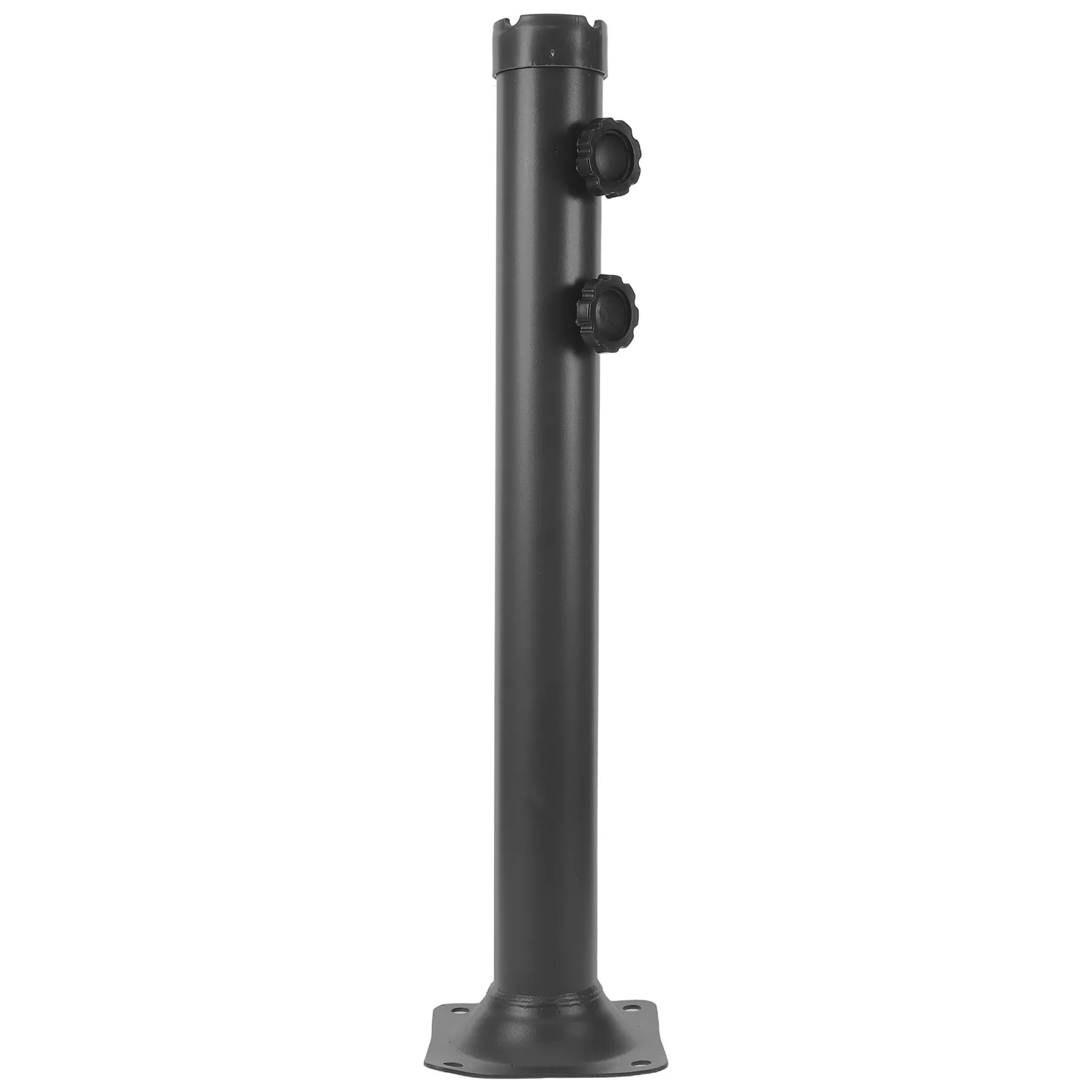 Heavy Duty Iron Umbrella Base Tube Replacement Universal Patio Parasol Mount Outdoor Pole Stabilizer Sleeve Garden Holder