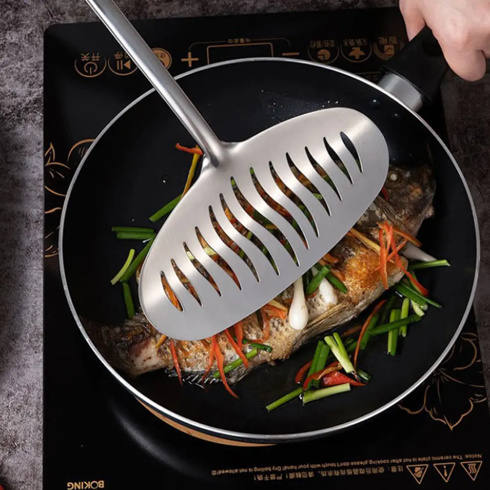 

Widened Steak Shovel Frying Spatula Kitchen Spatulas Pancake Flipper Fish Turner Scoop