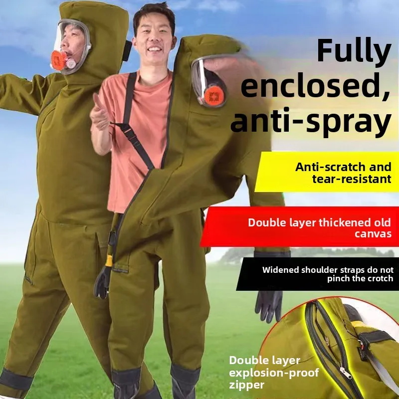 Wasp suit, old canvas inflatable Wasp suit, inflatable thickened and wear-resistant.