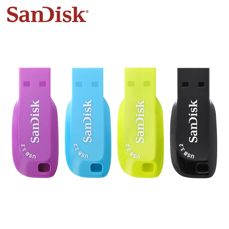 SanDisk USB 3.2 Flash Drive 128GB 64GB 32GB Up to 100Mb/s Pen Drive Original storage Memory Stick for Computer U disk pendrive