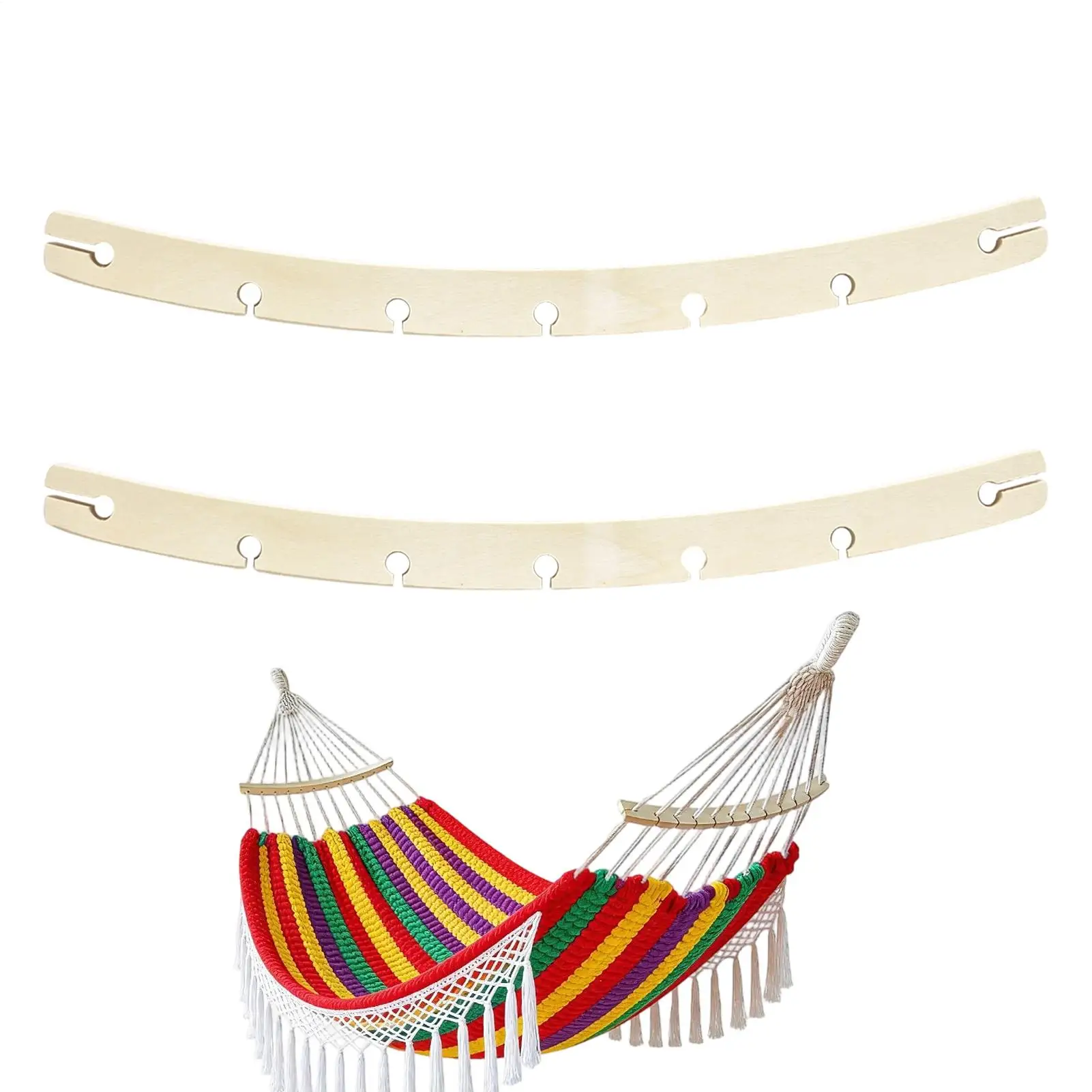 Hammock Swing Spreader Bar 2 Pieces Arched Swing Crossbars Parts Hammock Replacement Supports For Outdoor Porch Deck Patio