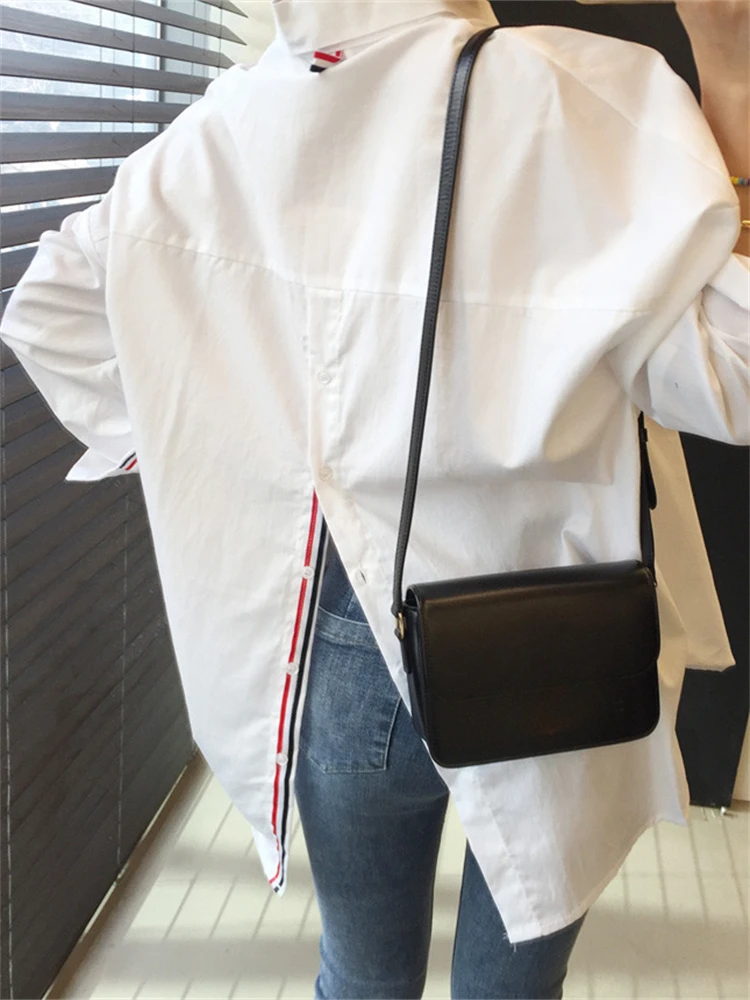 

Summer Women Blouse Spring Shirt Female Woman Blouse Maxi Blusas Cotton Casual Elegant Vintage Long Sleeve Oversize Loose White