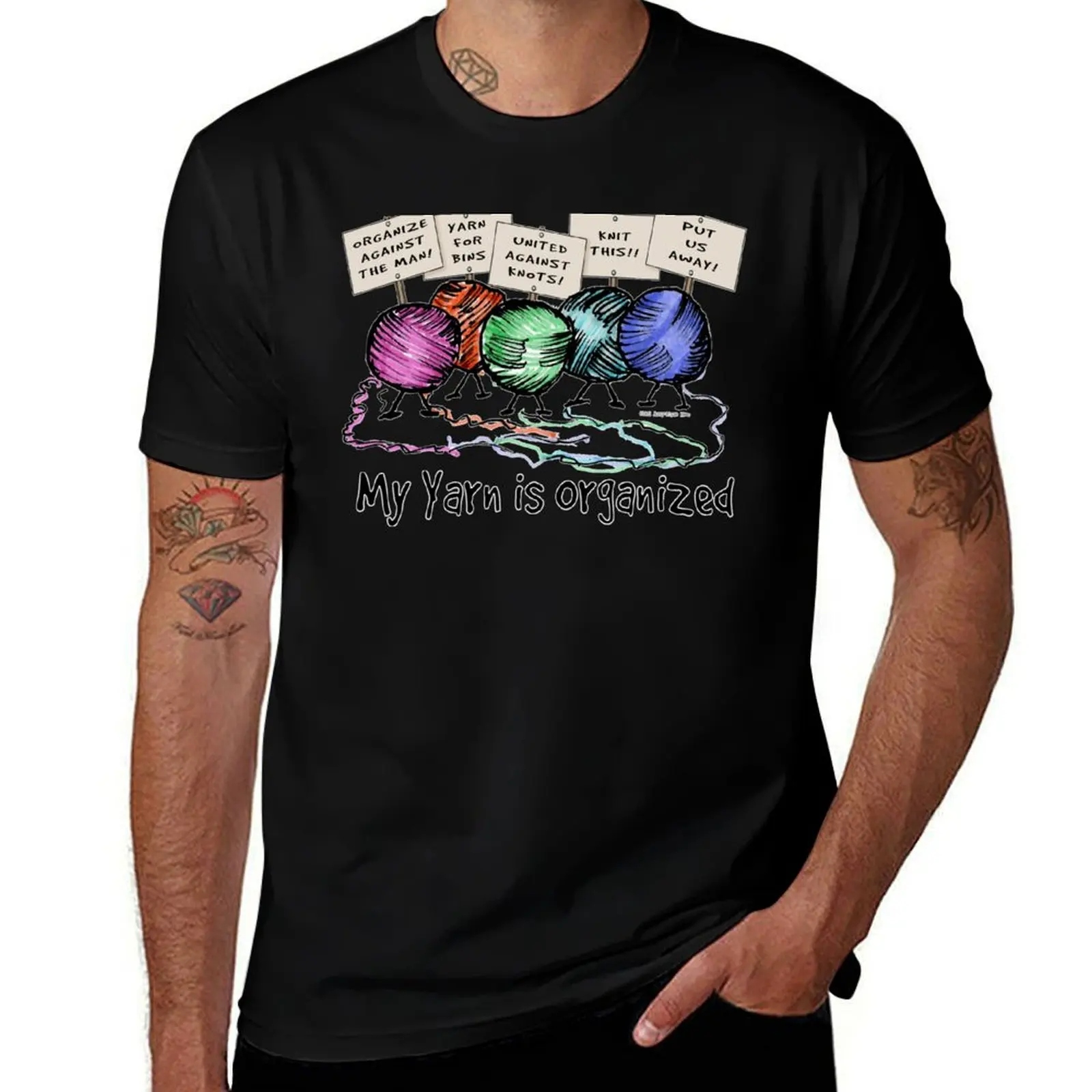 Yarn: Organized! Higher Placement T-Shirt cotton tshirt 100% T-Shirt