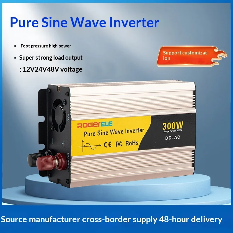 

Pure Sine Wave 300W/600W 12V to 220V Car Power Inverter, for Street Vending & Camping