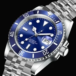 Custom Logo SUB Design Diving Watch Men Luxury Automatic Mechanical Watches Waterproof Sapphire Crystal Ceramic Bezel Luminous