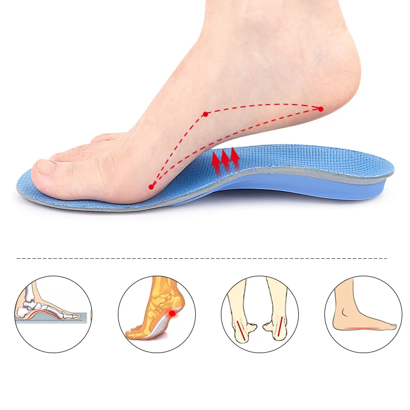 Orthotic Insoles for Plantar Fasciitis - Full Length Arch Support Shoe Inserts, Pain Relief for Running, Work & Daily Wear