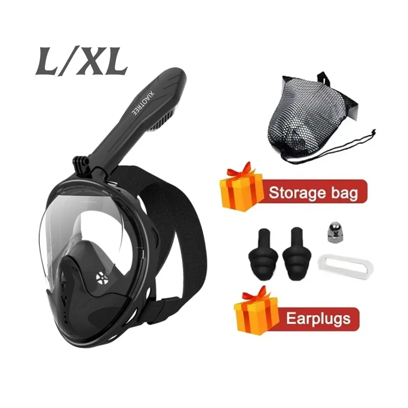 Professioneel snorkelduikmasker onderwater scuba volgelaatsnorkelmasker anti-condensbril voor kinderen volwassen zwemuitrusting