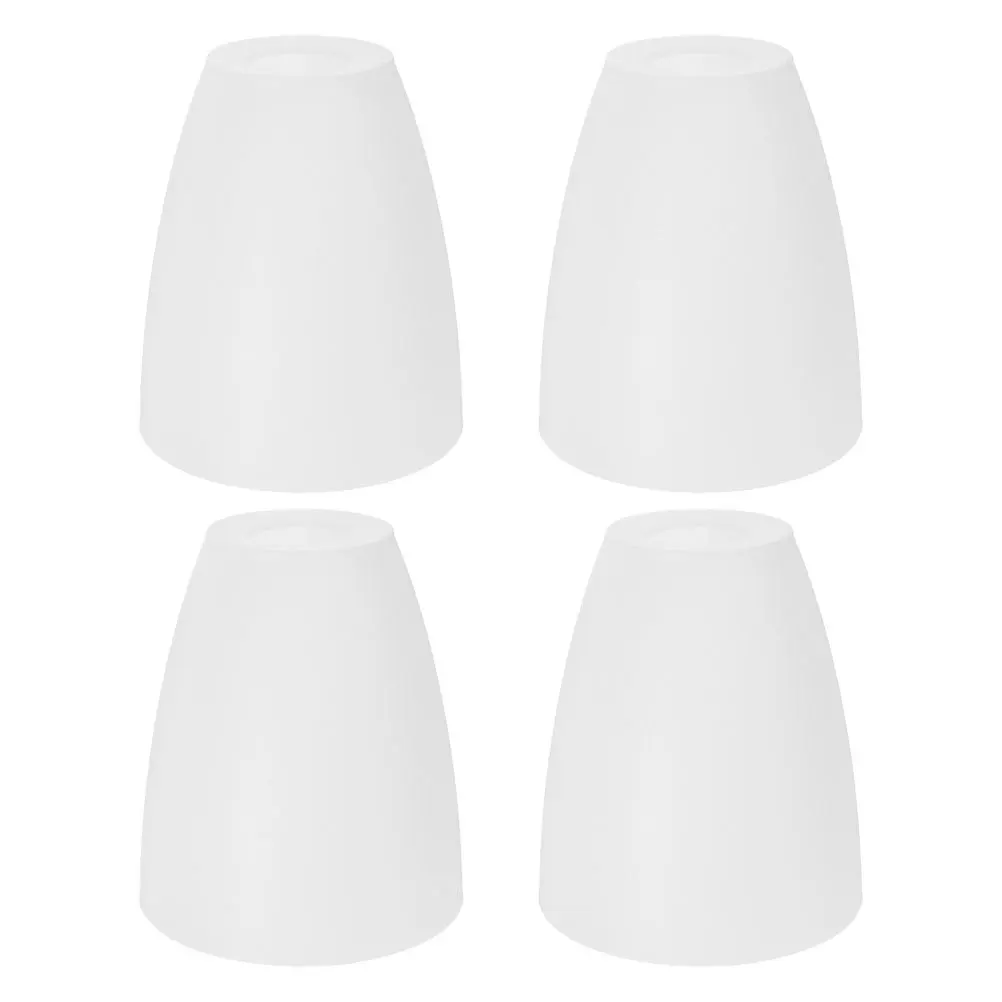 

4pcs Plastic Flat Mouth Lampshade For E14 Lamp Holder, Simple White Design For Table Floor Hanging Lamps, Modern Home Decor