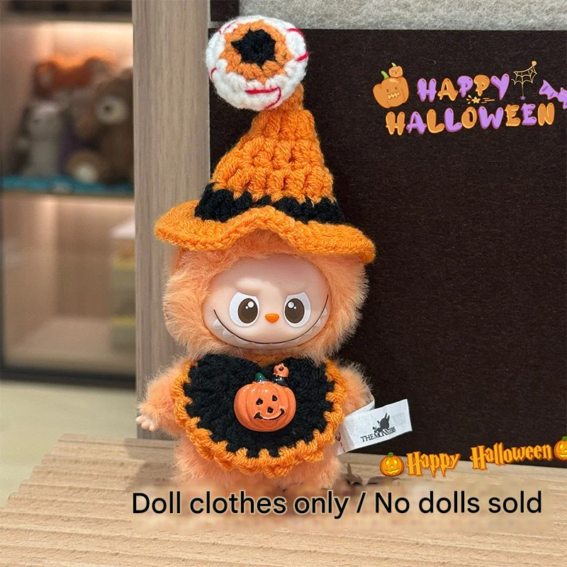 Labubu-Puppenkostüme und Accessoires, geeignet für V4 Mini Labubu Halloween-Sets, Kostümdesigner-Outfits, exquisite Geschenke.