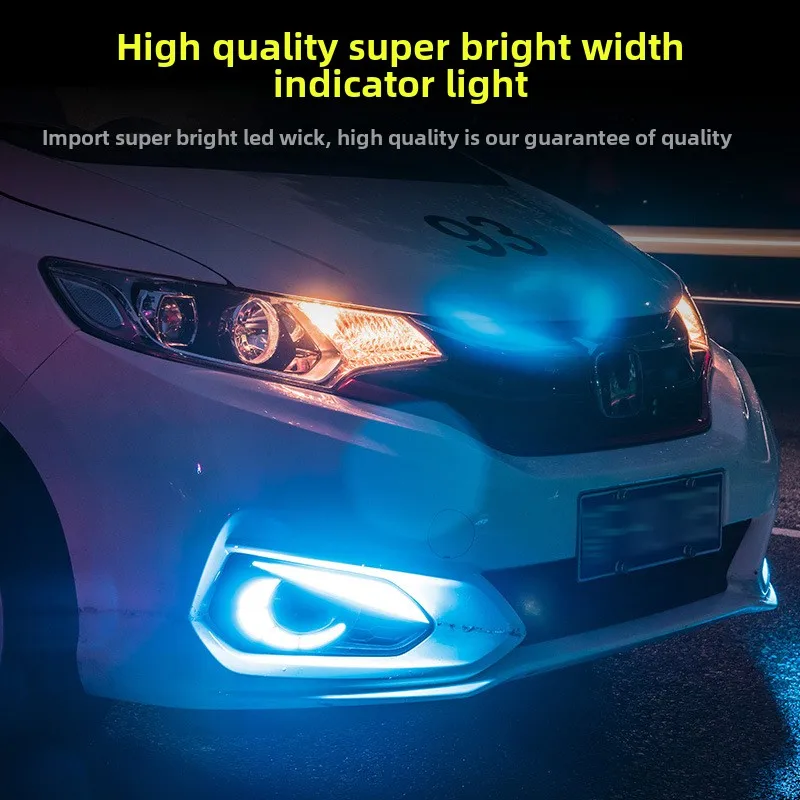 RGB 同期フラッシュカラフルな RF リモートコントロールカー T10 幅インジケータライト高輝度 Led 小型ライト修正されたランニングライト