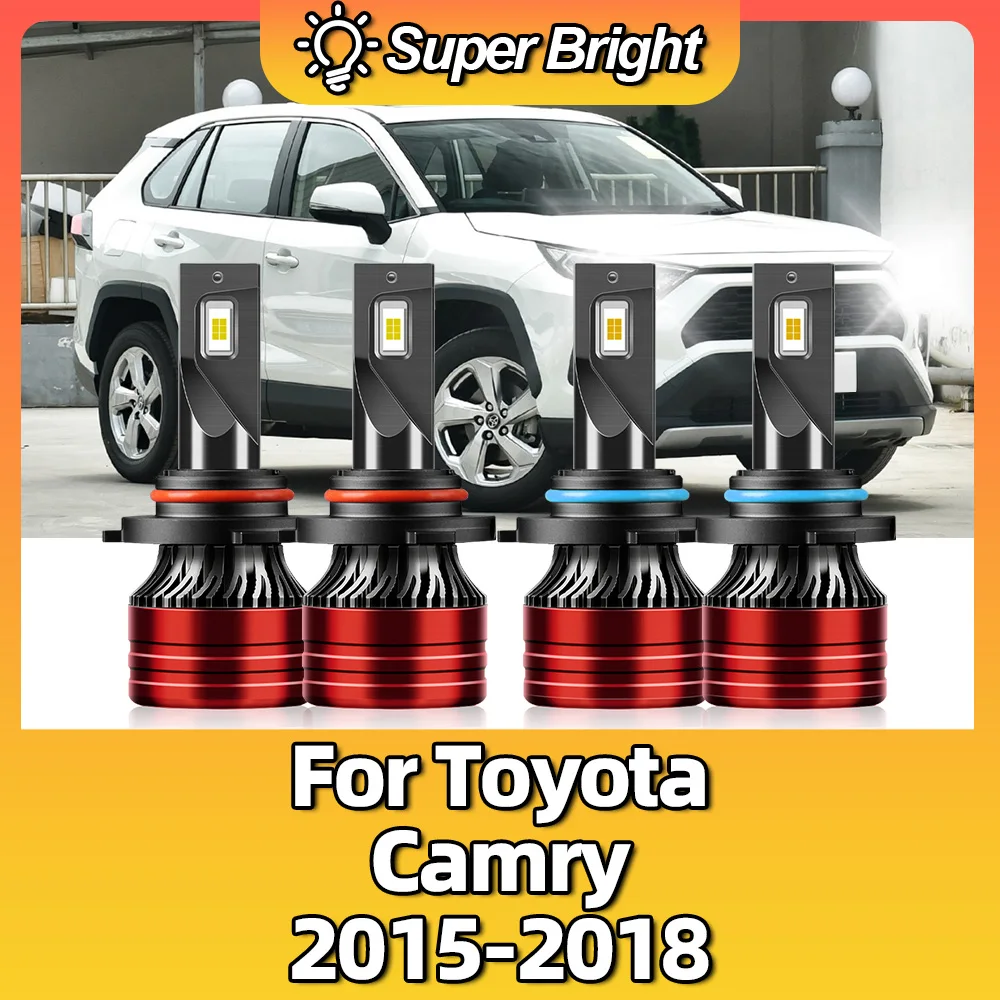 

12V Turbo Lamps LED Lights 20000LM 6500K Super Bright Bulbs CSP Car Plug & Play Headlamps For Toyota Camry 2015 2016 2017 2018