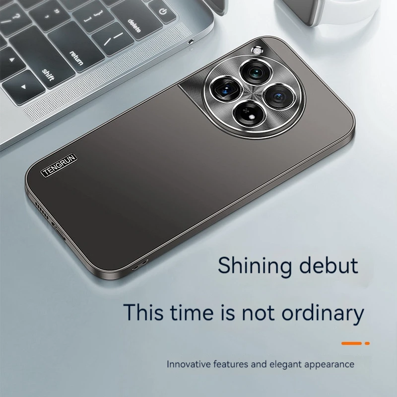 جراب حماية معدني شامل للكاميرا ، لـ OnePlus 12 13 ACE3 ACE2 ACE3V ACE3Pro مضاد للسقوط جراب هاتف مصنفر رقيق للغاية