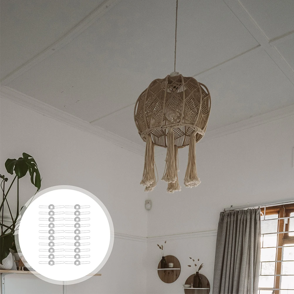 

30pcs Spring Clips For Lampshades Ceiling Lights Durable Easy Install Metal Fixing Clips Pendant Light Shade Holders Secure
