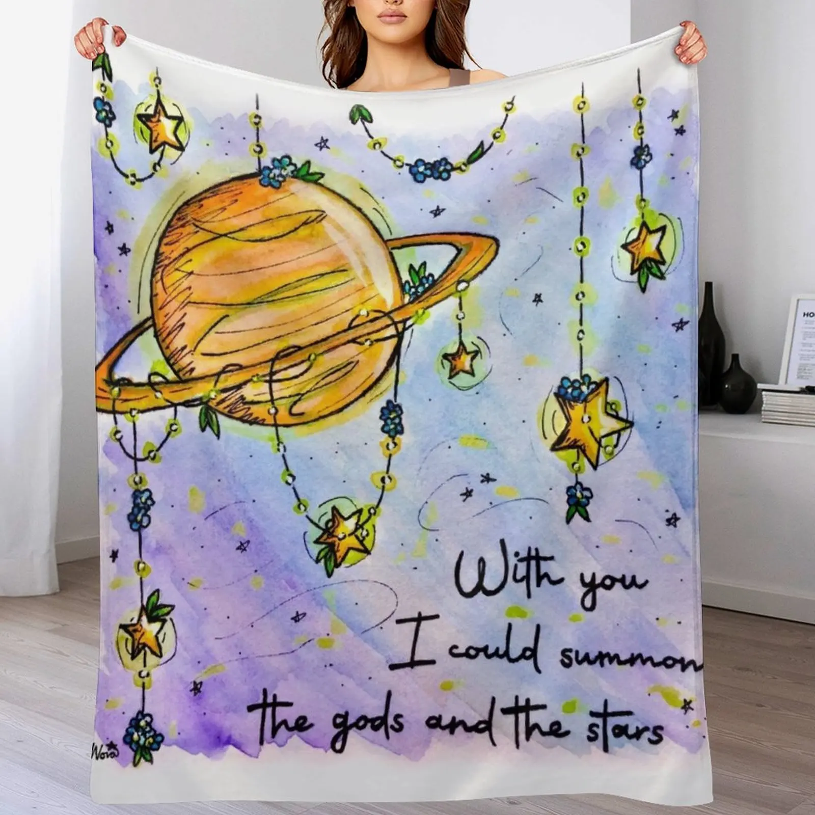 

Battle Cries Gods & The Stars Inspired by The Amazing Devil Throw Blanket Plush Bed covers Large Blankets