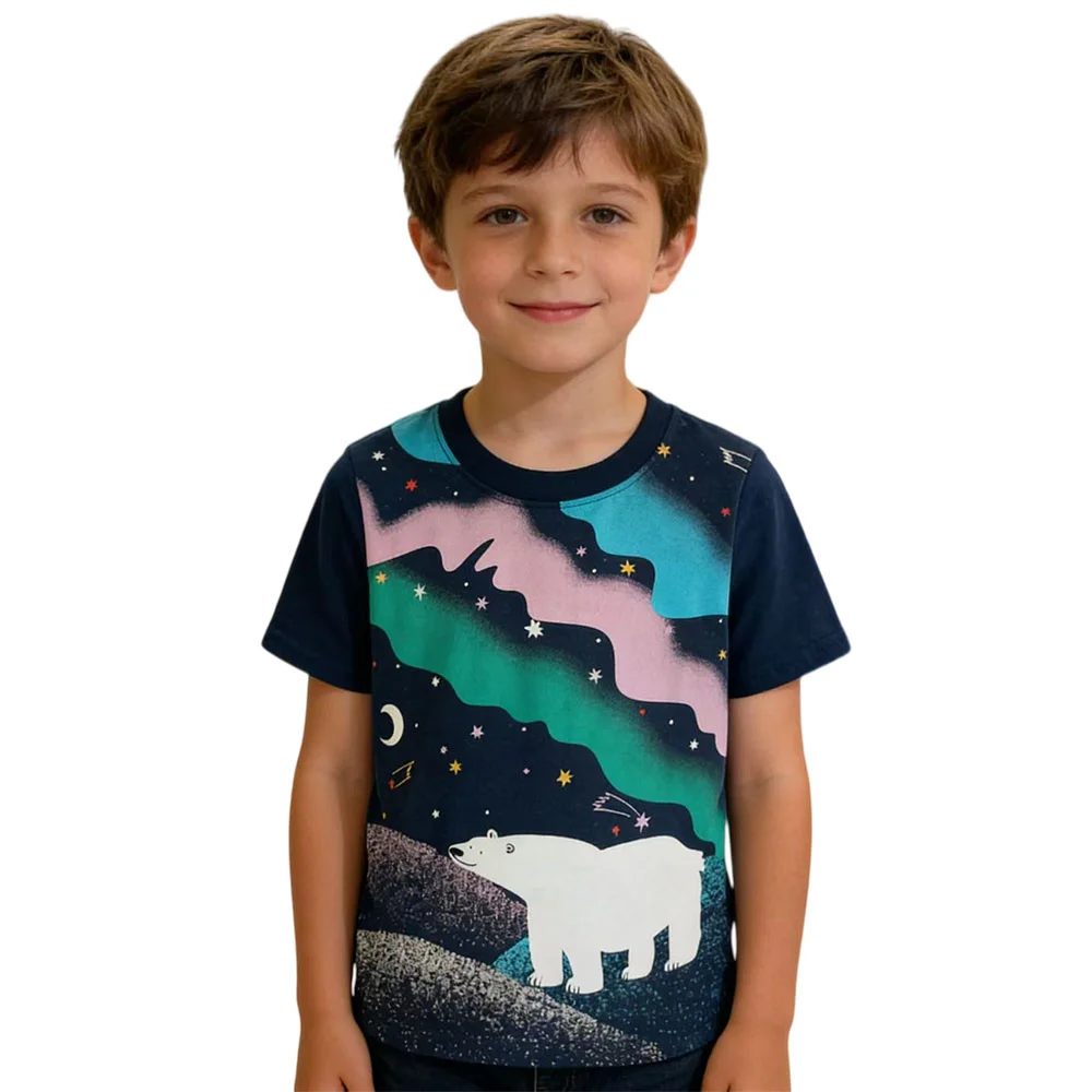 Jumping Meters Night Glow Boys T-Shirts 3-7T Short Sleeve Summer Kids Tees Cute Baby Tops Fashion Children's Clothing