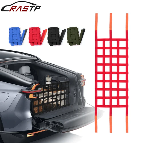 RASTP-portadores de techo, organizador de maletero, red de caja trasera para Jeep Wrangler YJ TJ JK JKU JL JLU y gladiador JT 1987-2020 BAG111