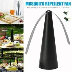 1PC Indoor And Outdoor Home Automatic Fly Trap Battery Fly Repellent Fan Multi-Functional Fan Fly Repellent