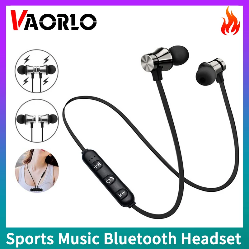 VAORLO Sport Wireless Headphones Magnetic Bluetooth 4.2 Earphone With Mic In-Ear Gaming Music Stereo Headset High Quality Earbud