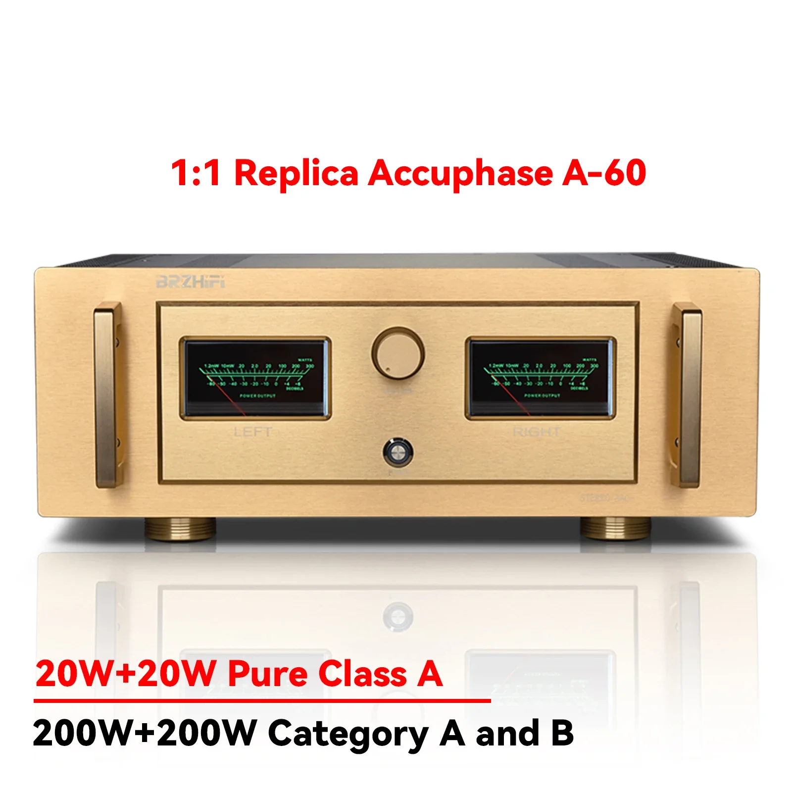 

BREEZE 1:1 Replica Accuphase A-60 Pure Class A Professional Power Amplifier Hifi Fever Audio Pure Power Stage