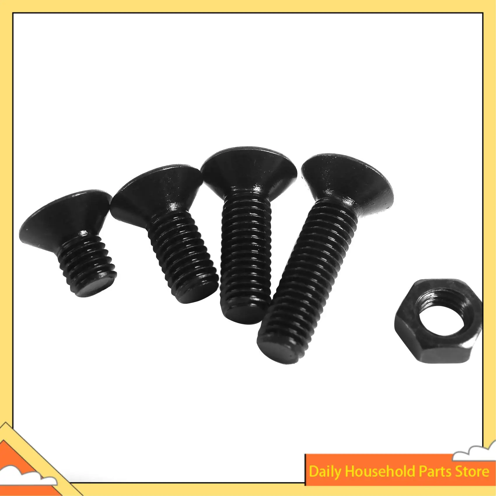 【Great Sale】460Pcs M3 M5 Alloy Steel Countersunk Flat Head Hex Socket Cap Screws Nuts Set Assortment Kit Precise Metric Bolts