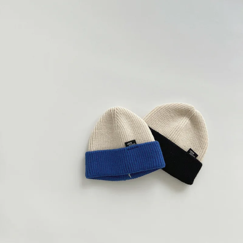 Gorros de punto de moda para niños y niñas, gorros suaves y cálidos para bebés, gorros casuales para niños, Otoño e Invierno