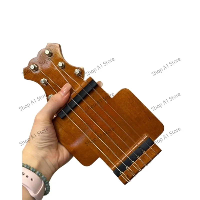 Portable Pocket Guitar Trainer, Right Hand Finger Exerciser, Silent Guitar Practice Fingerboard for Beginners
