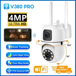 Camera giám sát không dây, WiFi, IP, bảo vệ an toàn, ống kính đôi, màn hình đôi, màn hình bên trong, phạm vi tự động, CCTV PTZ, V380 Pro 10 Doanh thu chính Màn hình không dây đôi - №10