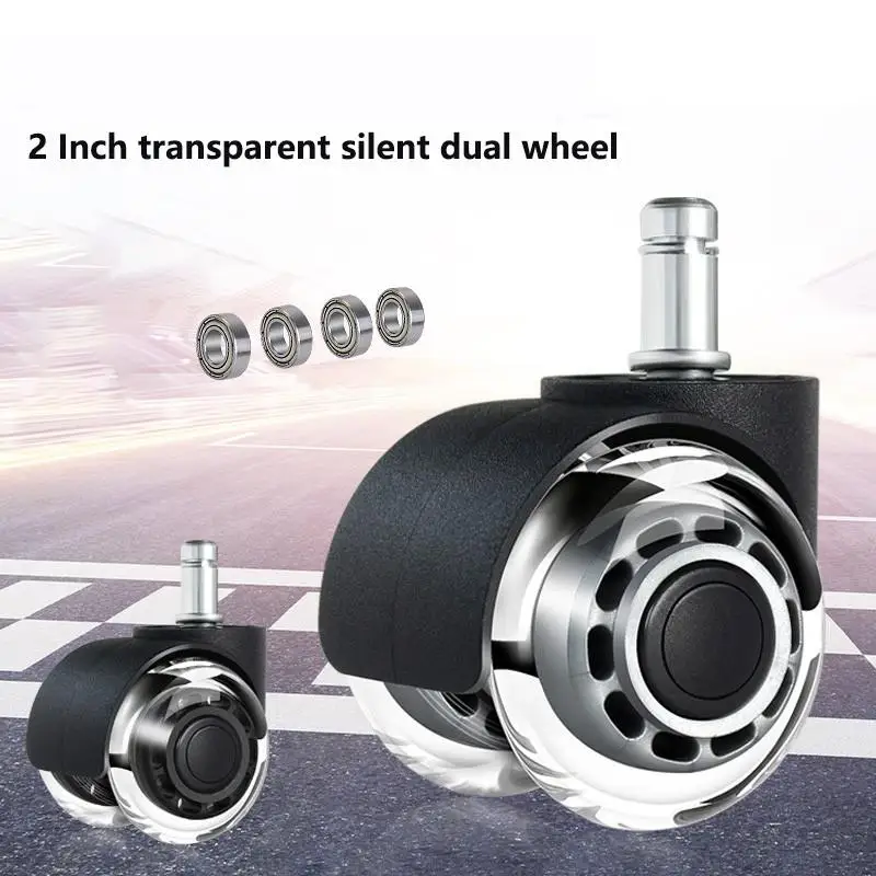 

Прозрачные двухколесные ролики для стульев