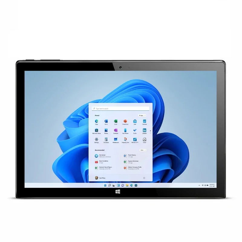 Tablet Windows 11 de 10,1 polegadas com processador Intel N3350 Quad Core, 4GB de RAM, 64GB de ROM, tela IPS de 1920 x 1200, câmera dupla, 1 porta USB 3.0 e HDMI.