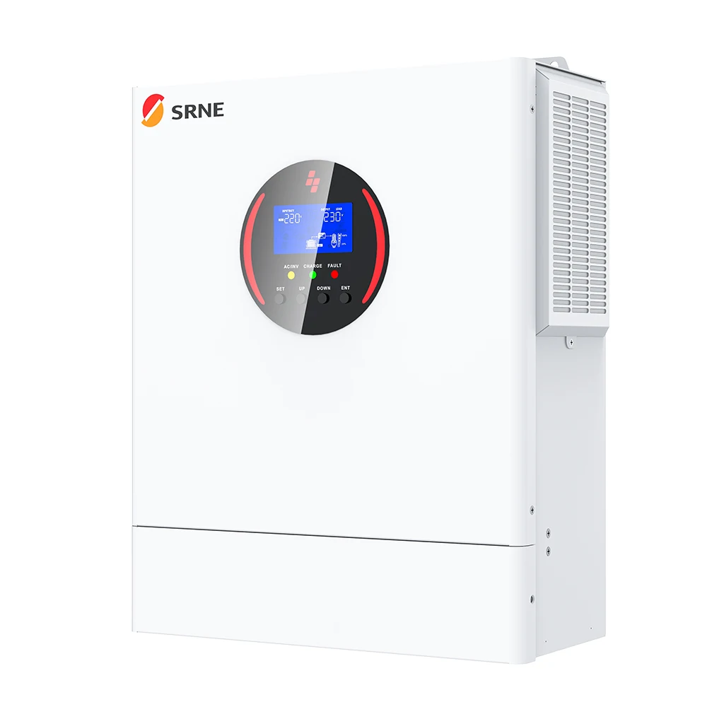 SRNE 5KW 220VAC Off-grid Inverter 48VDC Single Phase Hybrid Solar Inverter PV Max 500VOC Mppt 100A Charger Max Parallel 6 Units