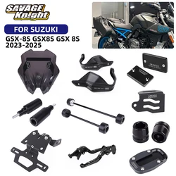 2025 GSX-8S Handguard Windshield Fluid Reservoir Cover For Suzuki GSX8S GSX 8S 2024 Frame Crash Sliders Motorcycle Accessories