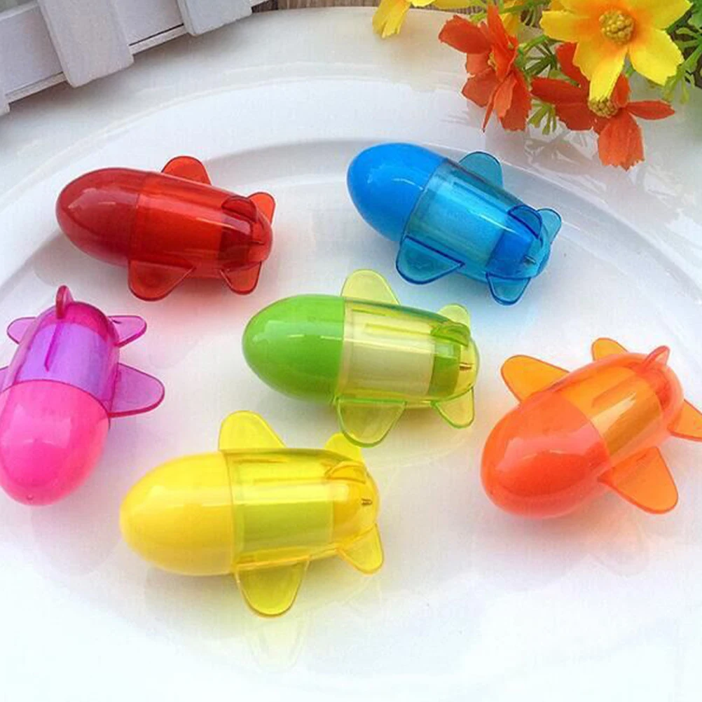 

20pcs Cartoon Airplane Ballpoint Pens Smooth Writing Retractable Plastic Stationery Supplies for Students Gifts