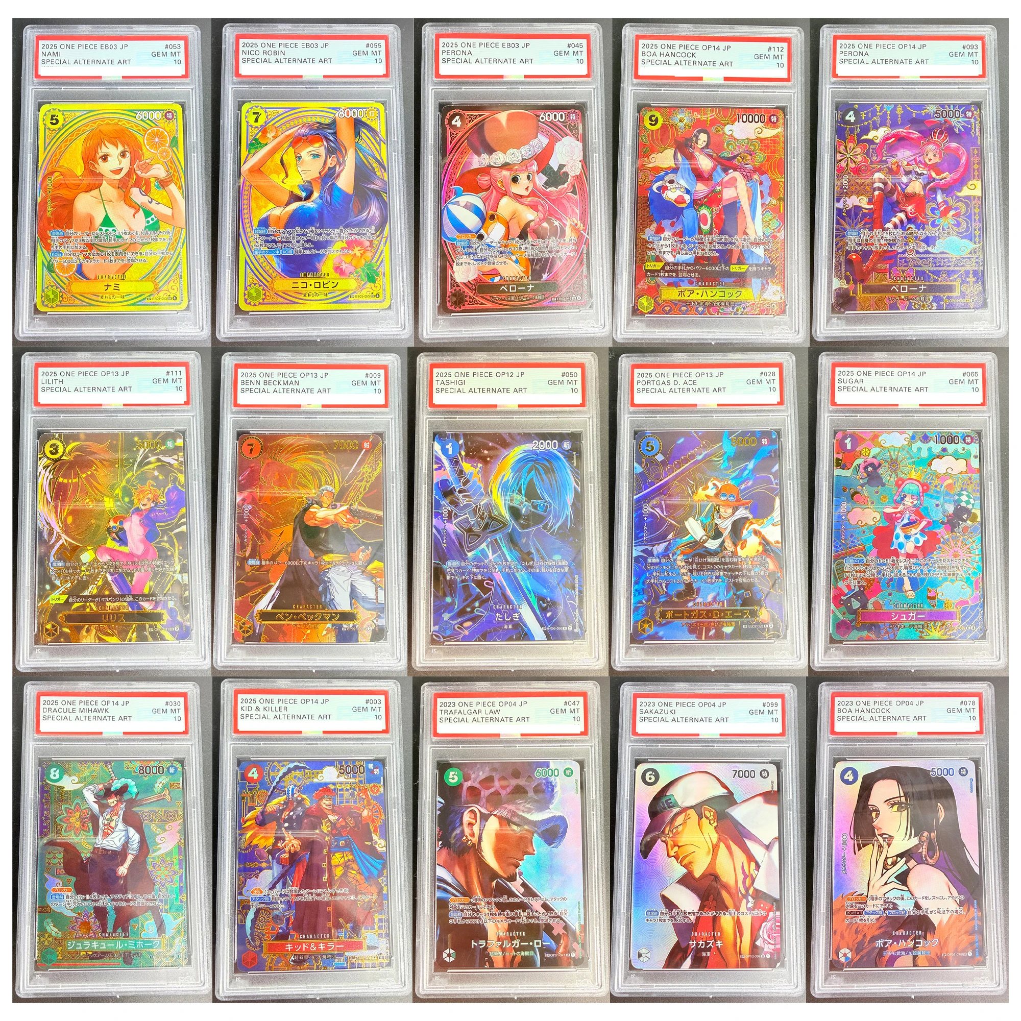 

33 Styles OPCG Hancock Robin Nami Ace Perona ONE PIECE Rating Card Japanese Luffy Copy Version Anime Collection Card Toy