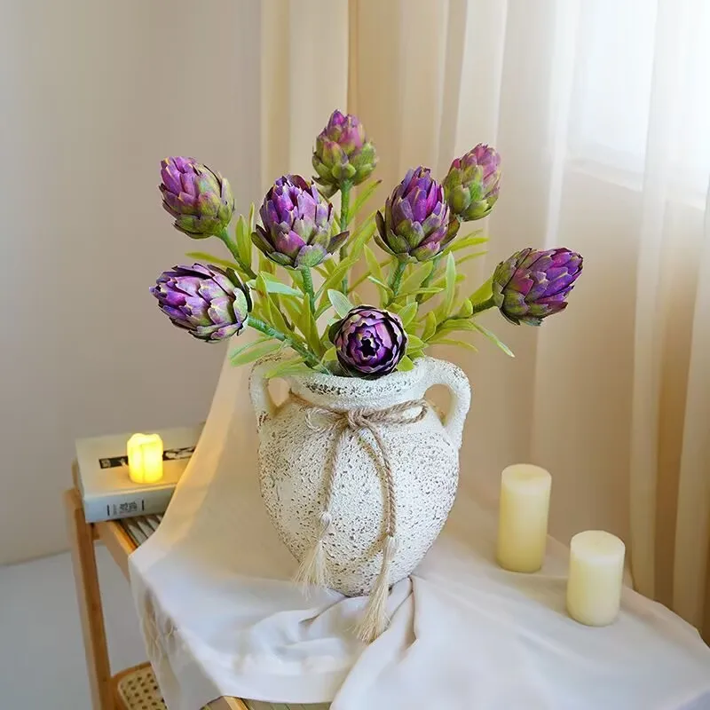 Artificial flower small emperor flower artificial plant artichoke lily pineapple flower home flower arrangement photography deco