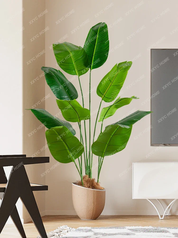 Artificial Green Plant Ravenala High-End Affordable Luxury Indoor Floor Bionic Plant Decoration Ornaments