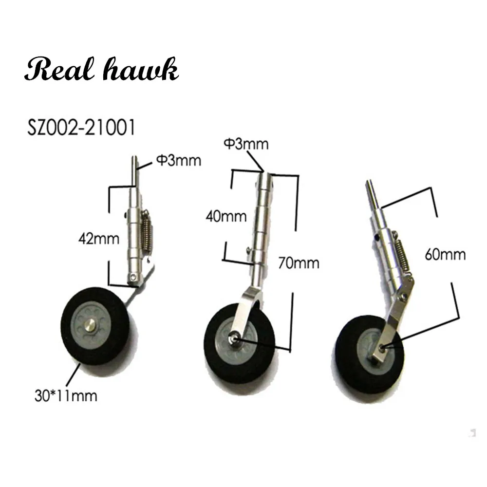 

1 Set Aluminium Alloy Anti-Vibration Landing Gear For RC Airplane Shock Absorbing aircraft model parts