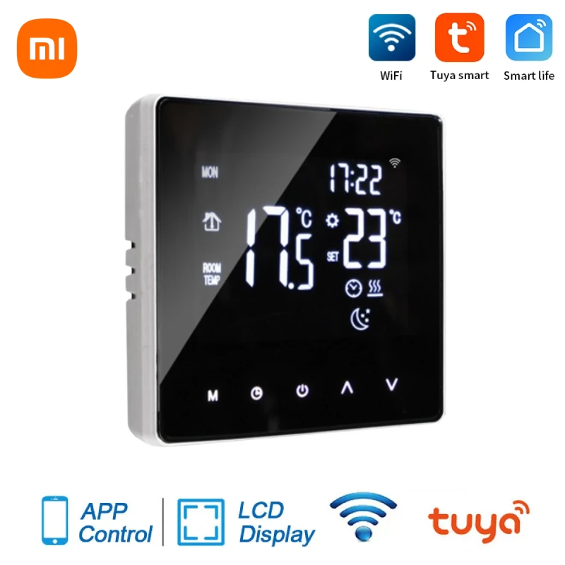 Tuya Smart Wifi Thermostat Electric Floor Heating Water Boiler LCD Digital Touch Temperature Control Home Alexa